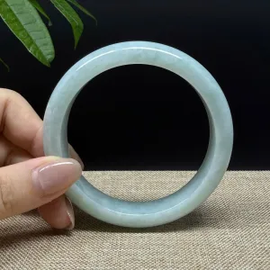 Genuine Burmese Green Jade Jadeite Bangle Bracelet ( 63.1mm )