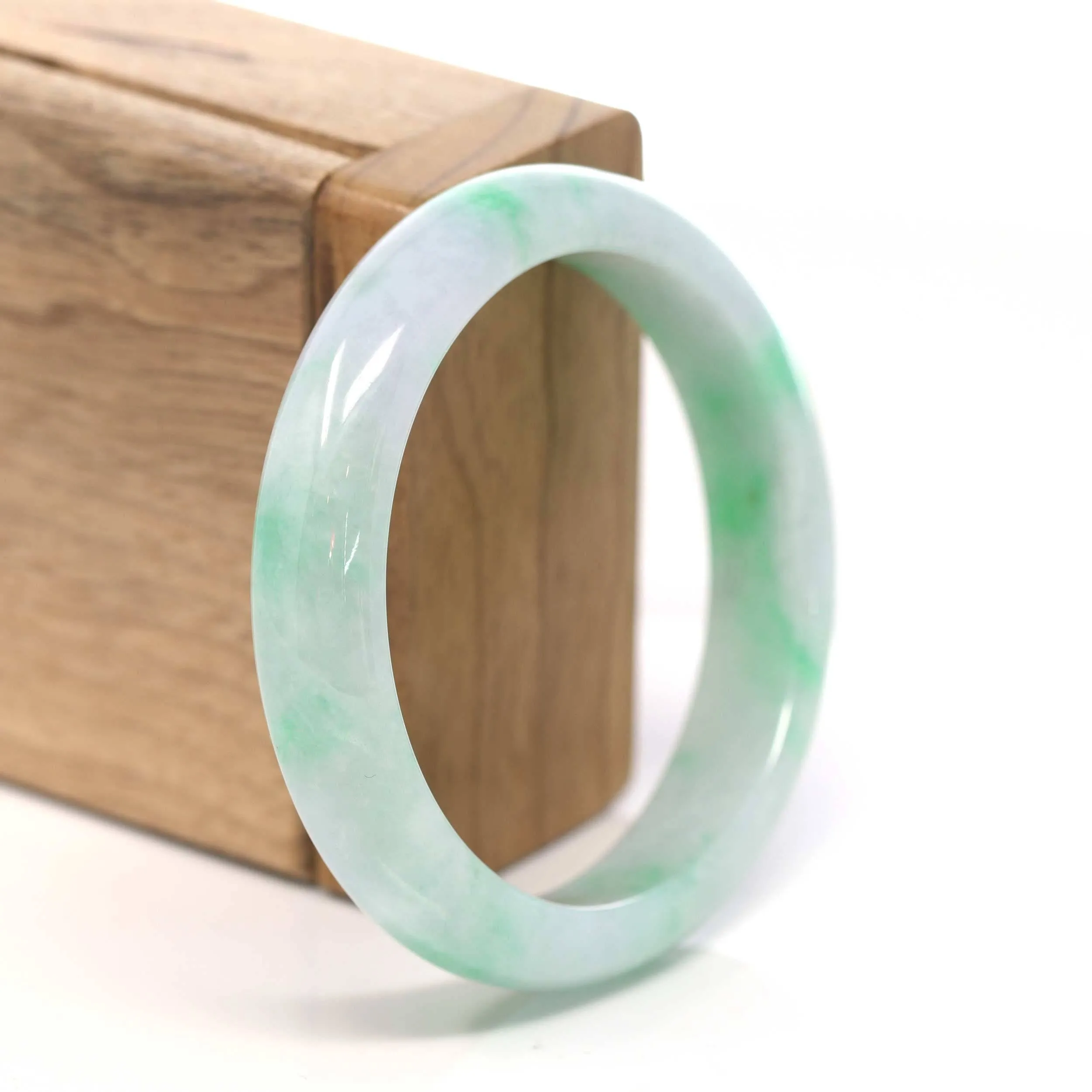 Genuine Burmese Green Jadeite Jade Bangle Bracelet ( 55.53 )#211