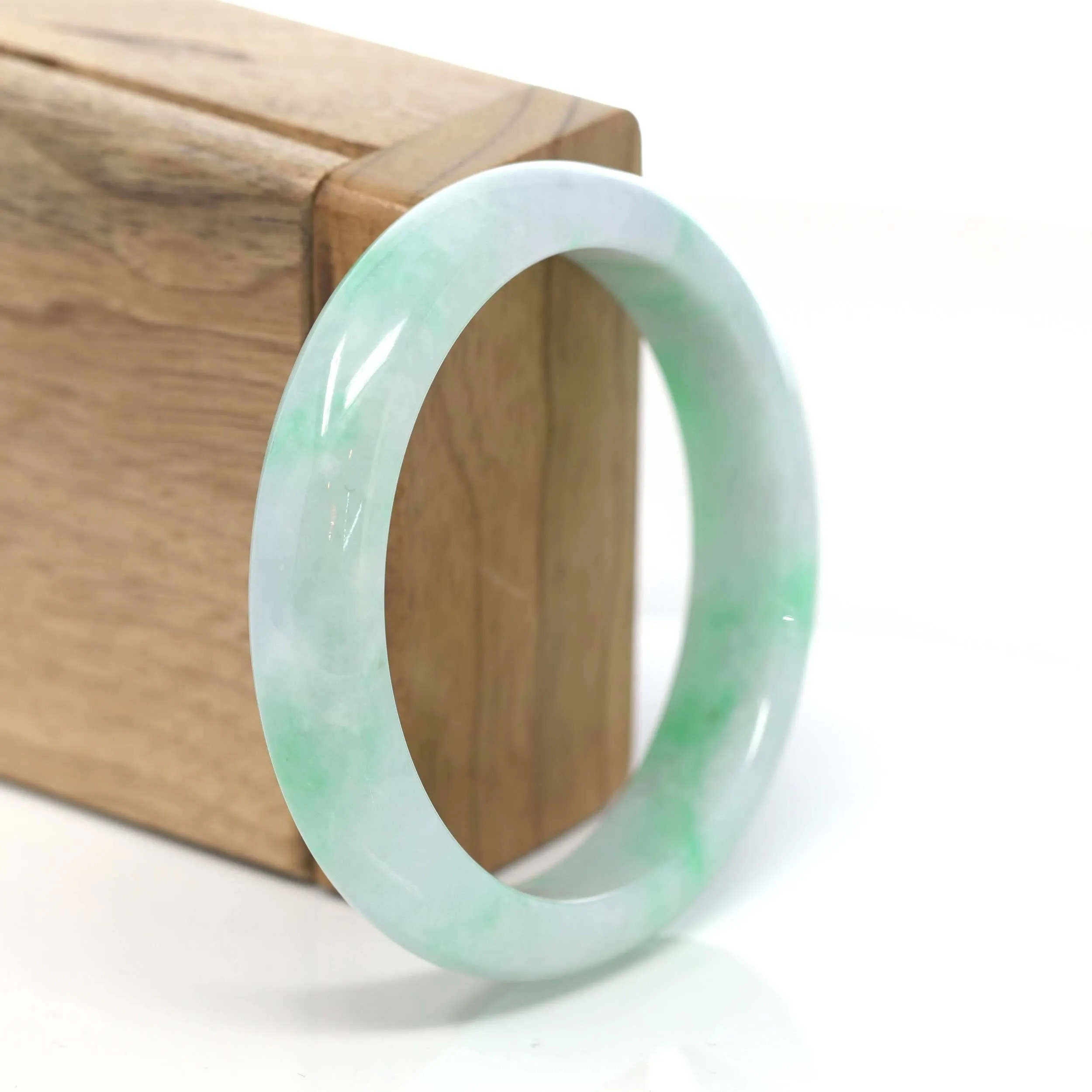 Genuine Burmese Green Jadeite Jade Bangle Bracelet ( 55.53 )#211