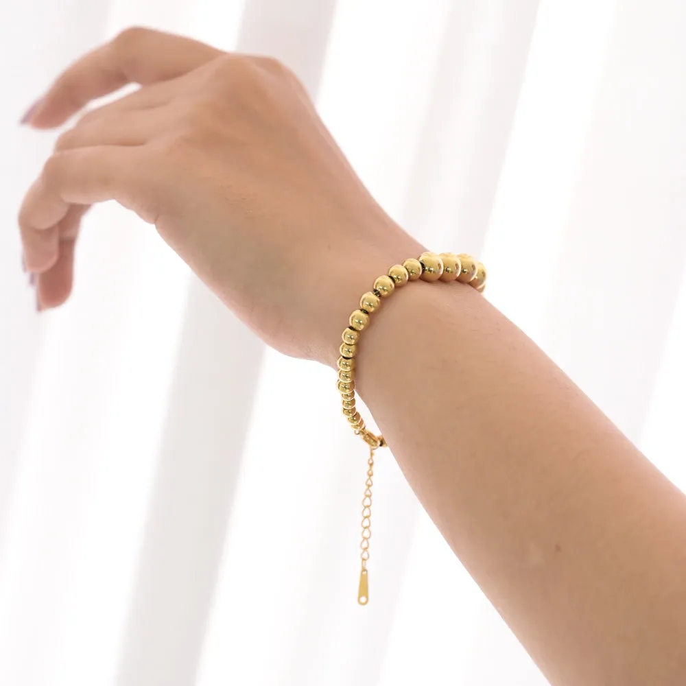 Gold Beaded Bracelet