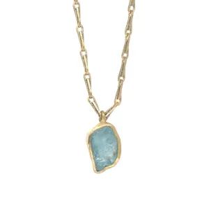 Guardian Pendant Necklace (Aquamarine)