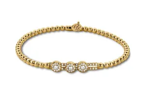 Hulchi Belluni 'Tresore' Trio Diamond Stretch Bracelet (20352ach4)