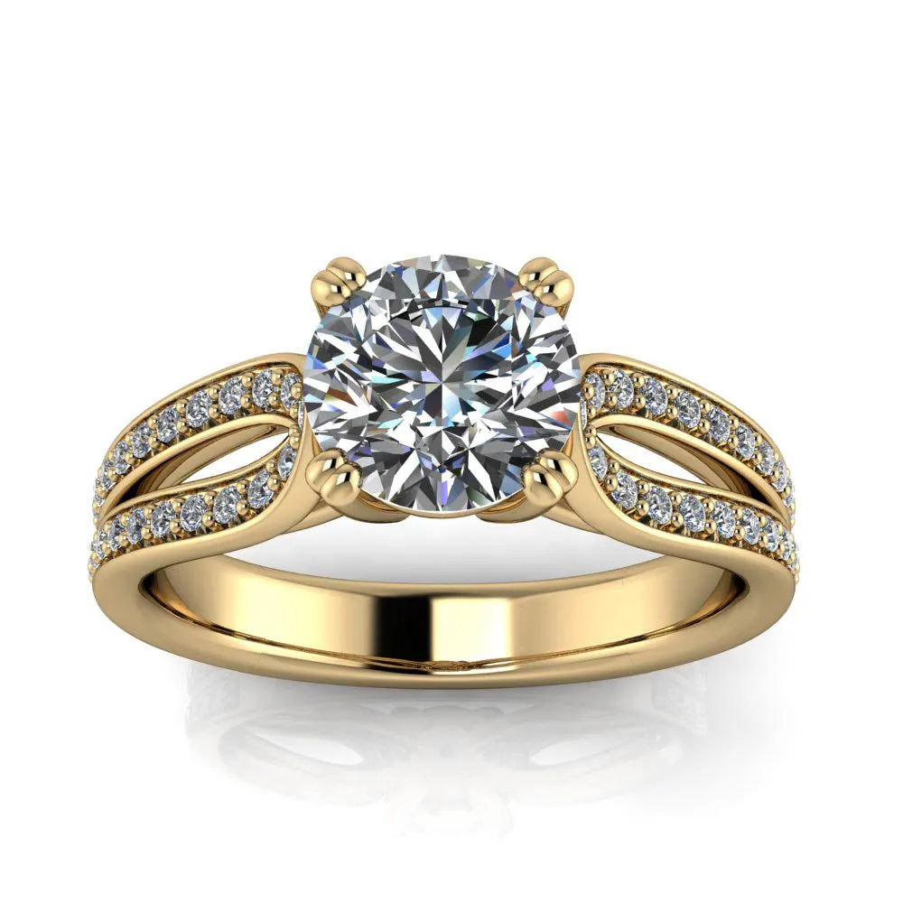 Lab Diamond or Moissanite Engagement Ring - Ada