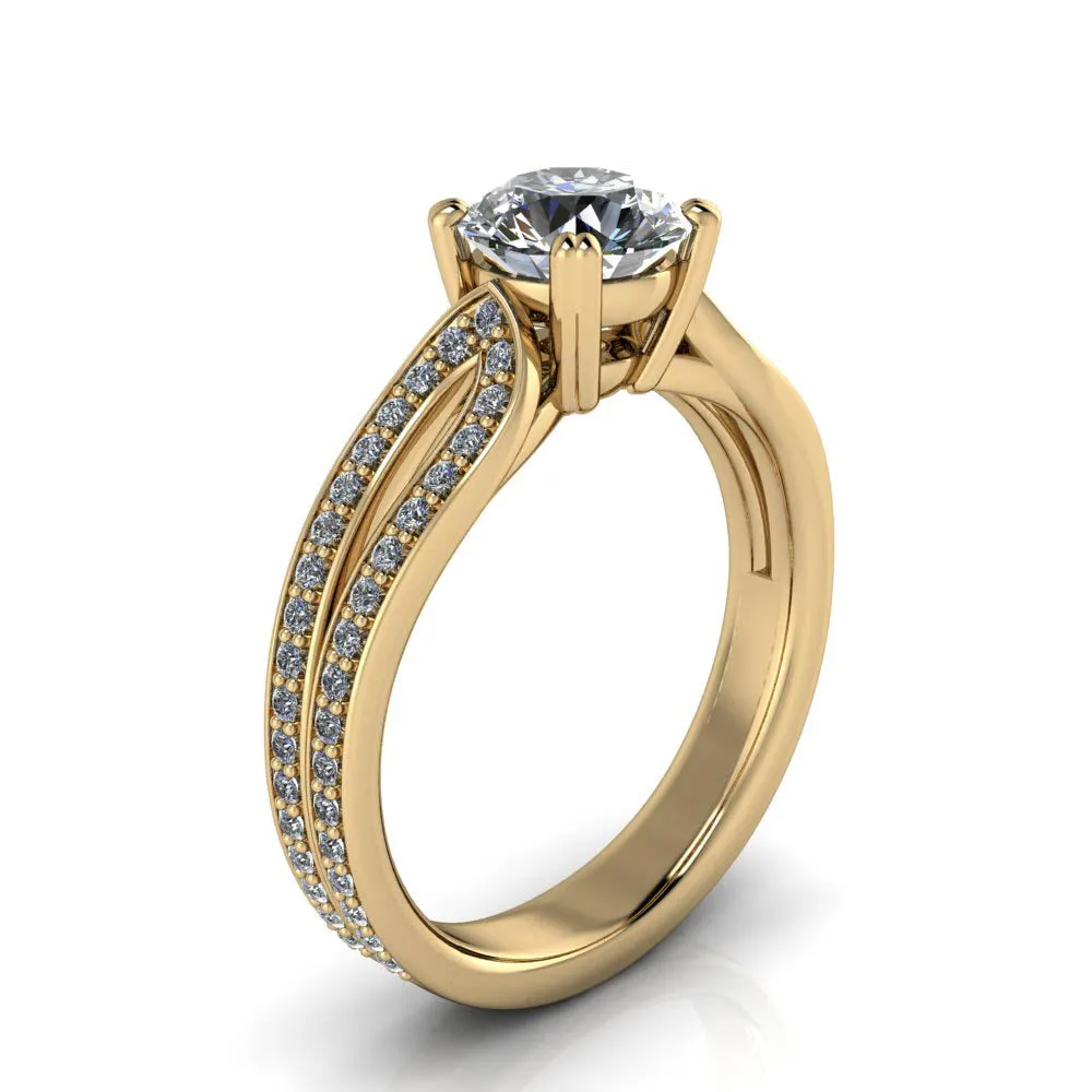 Lab Diamond or Moissanite Engagement Ring - Ada