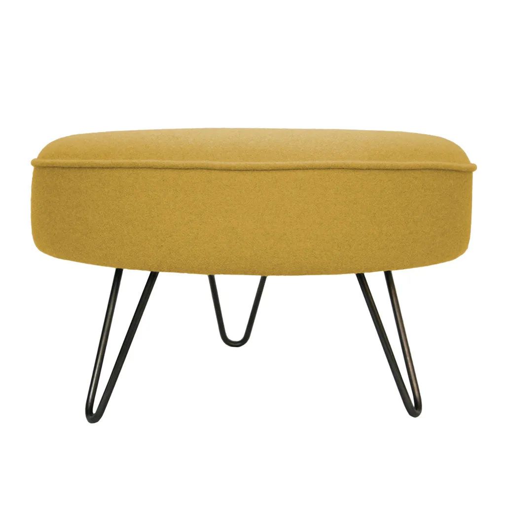 Large Hairpin Leg Footstool - 4 Colours