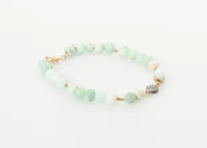 Leopold Bracelet in Green Chrysoprase