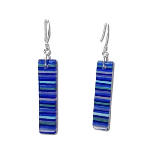 LGAN Glass Earrings - Navy