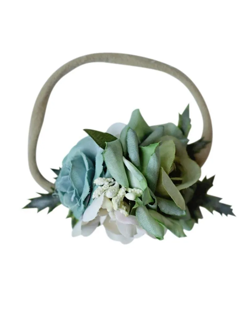 Luxe Floral Headband - Mist