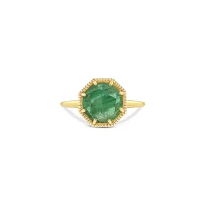 Maman Crown Bezel Emerald Ring