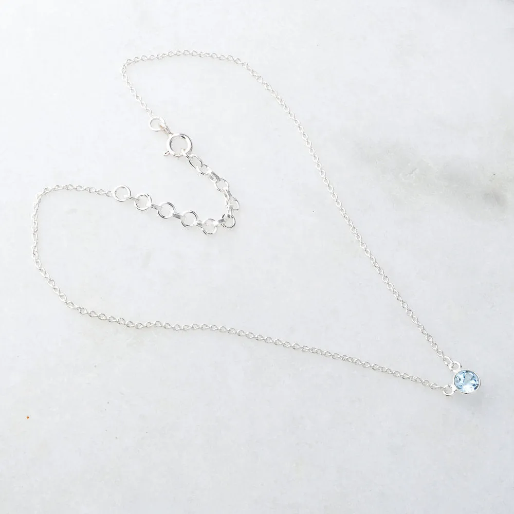 March Birthstone Necklace