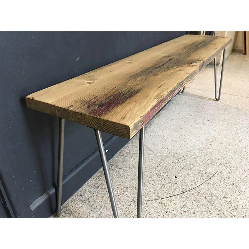 MARKUS: Reclaimed Hairpin Bench