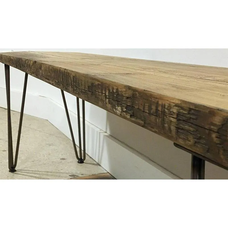 MARKUS: Reclaimed Hairpin Bench