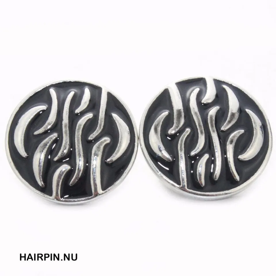 Metal Hairpin click / chunk button 0106