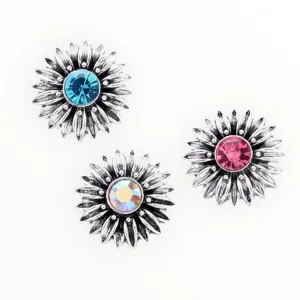 Metal Hairpin click / chunk button 044-a