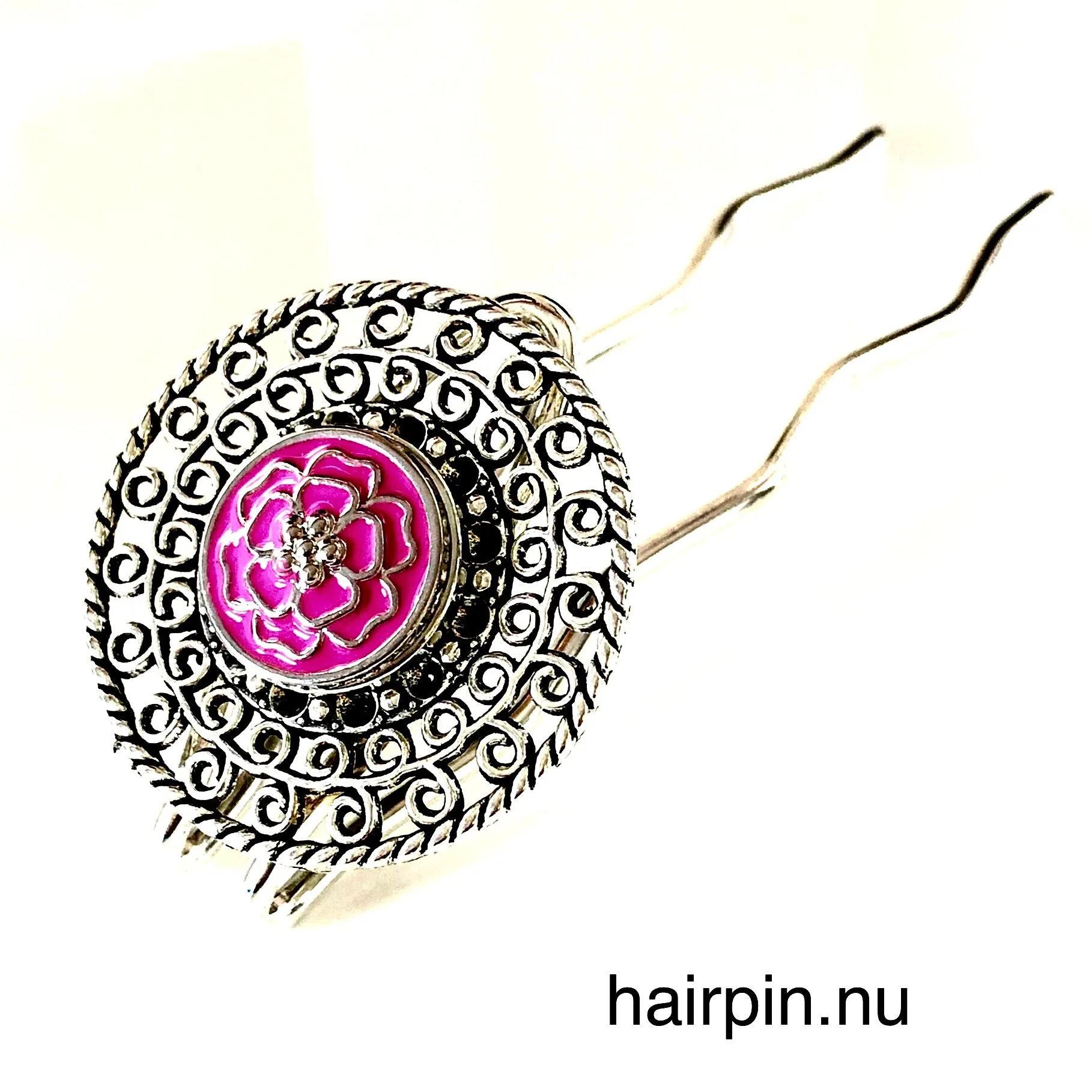 Metal Hairpin click / chunk button 066