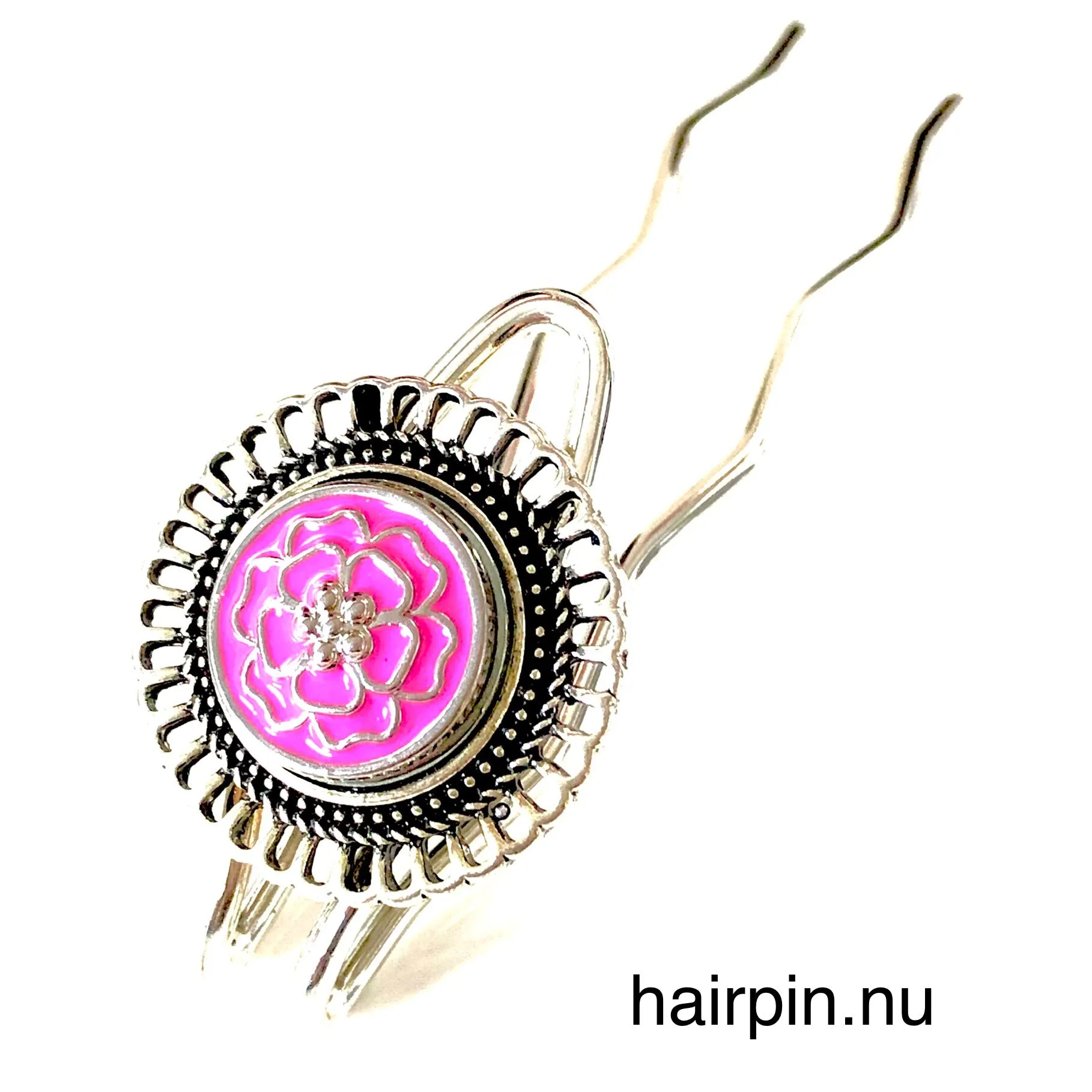 Metal Hairpin click / chunk button 066