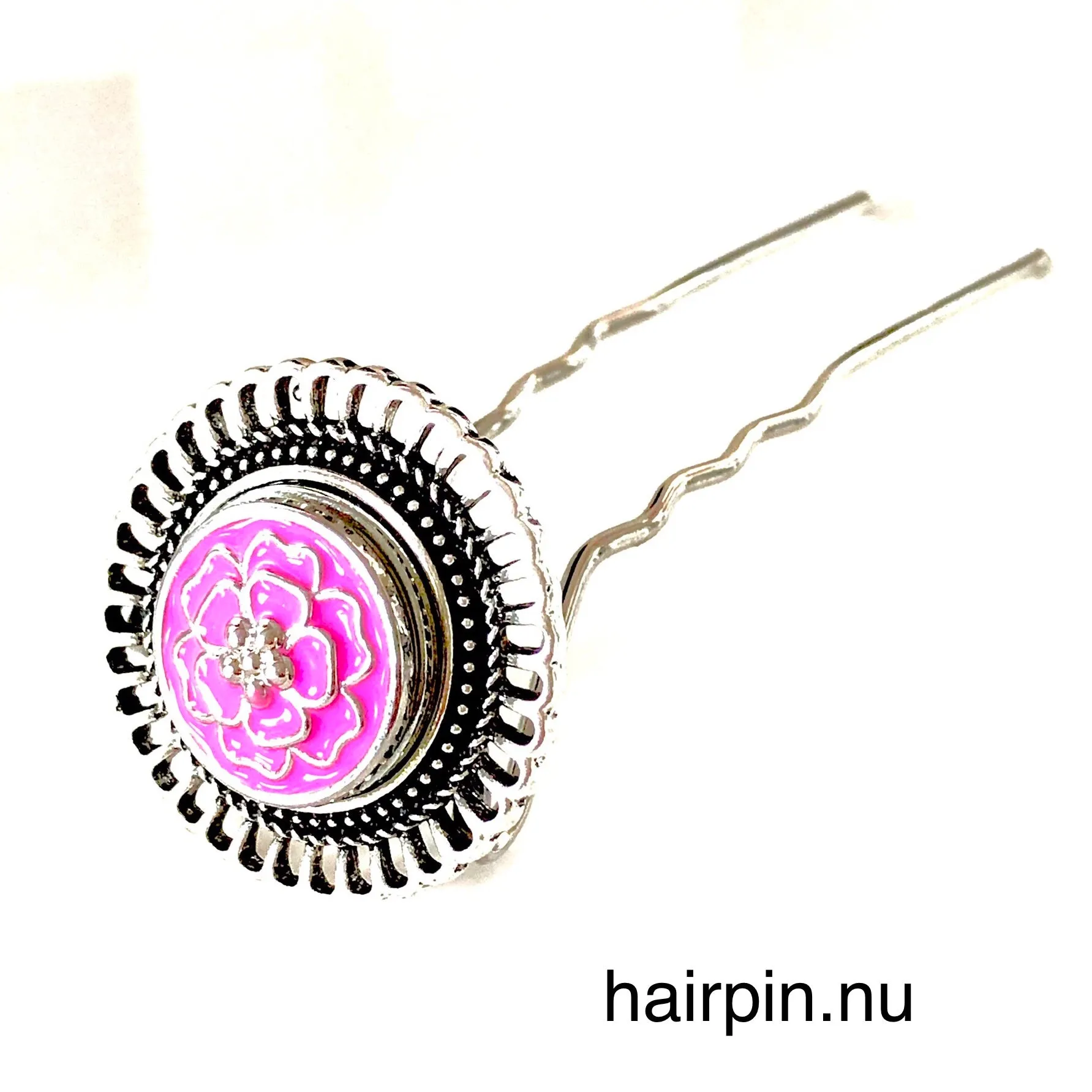 Metal Hairpin click / chunk button 066