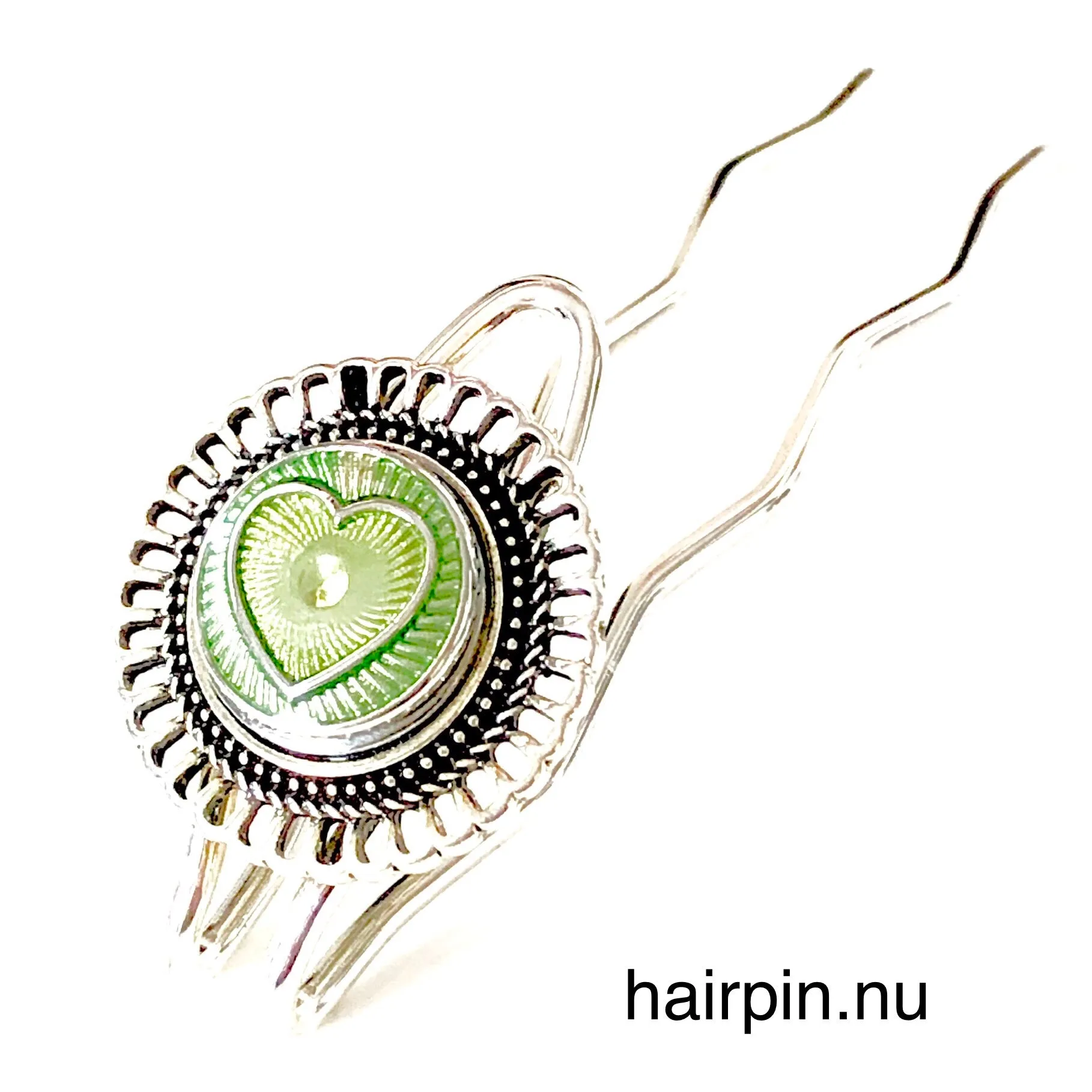 Metal  Hairpin click / chunk  button 069