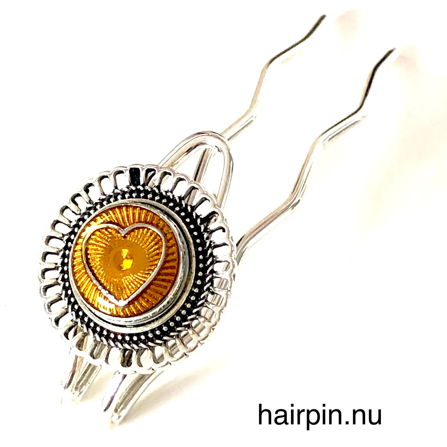 Metal  Hairpin click / chunk  button 069