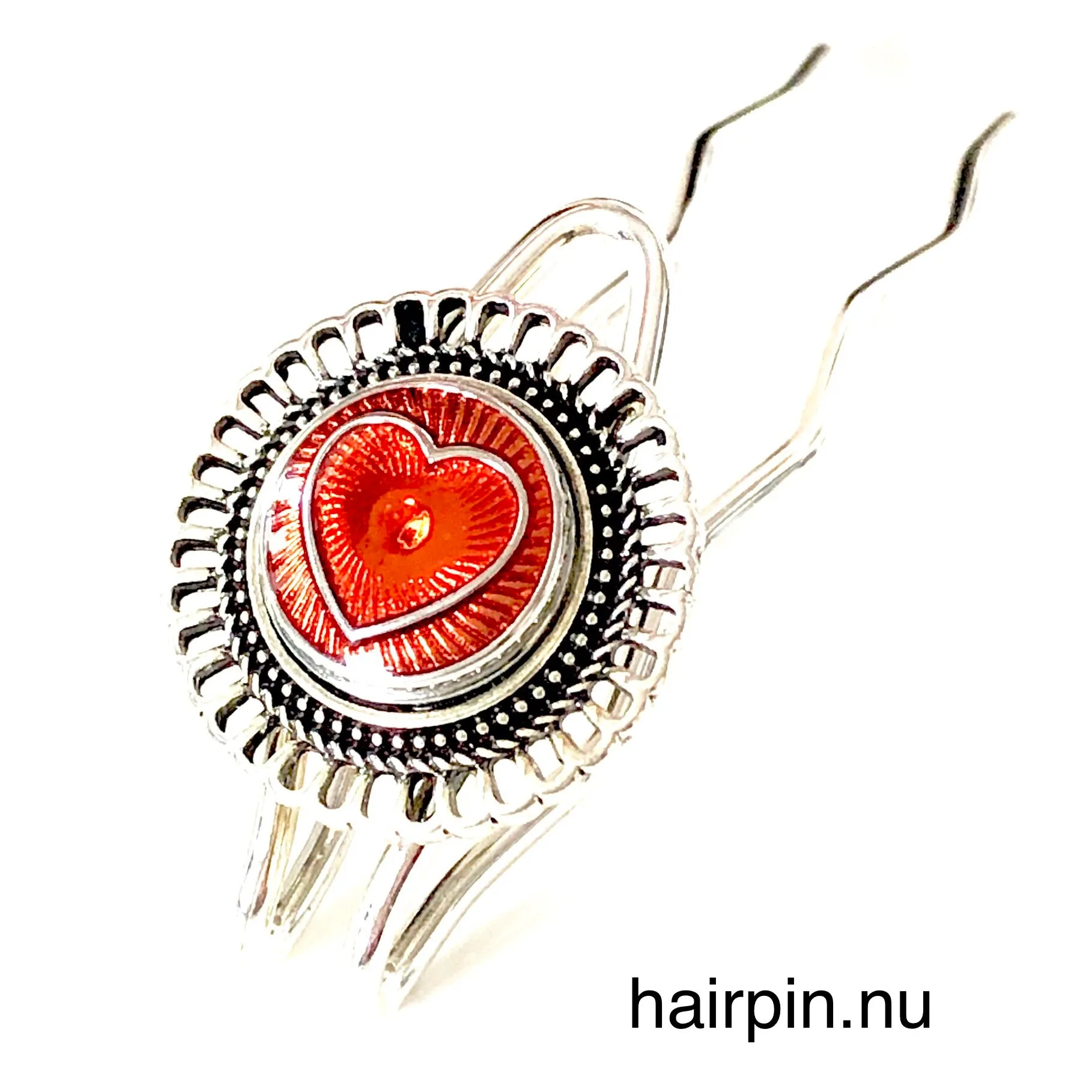 Metal  Hairpin click / chunk  button 069