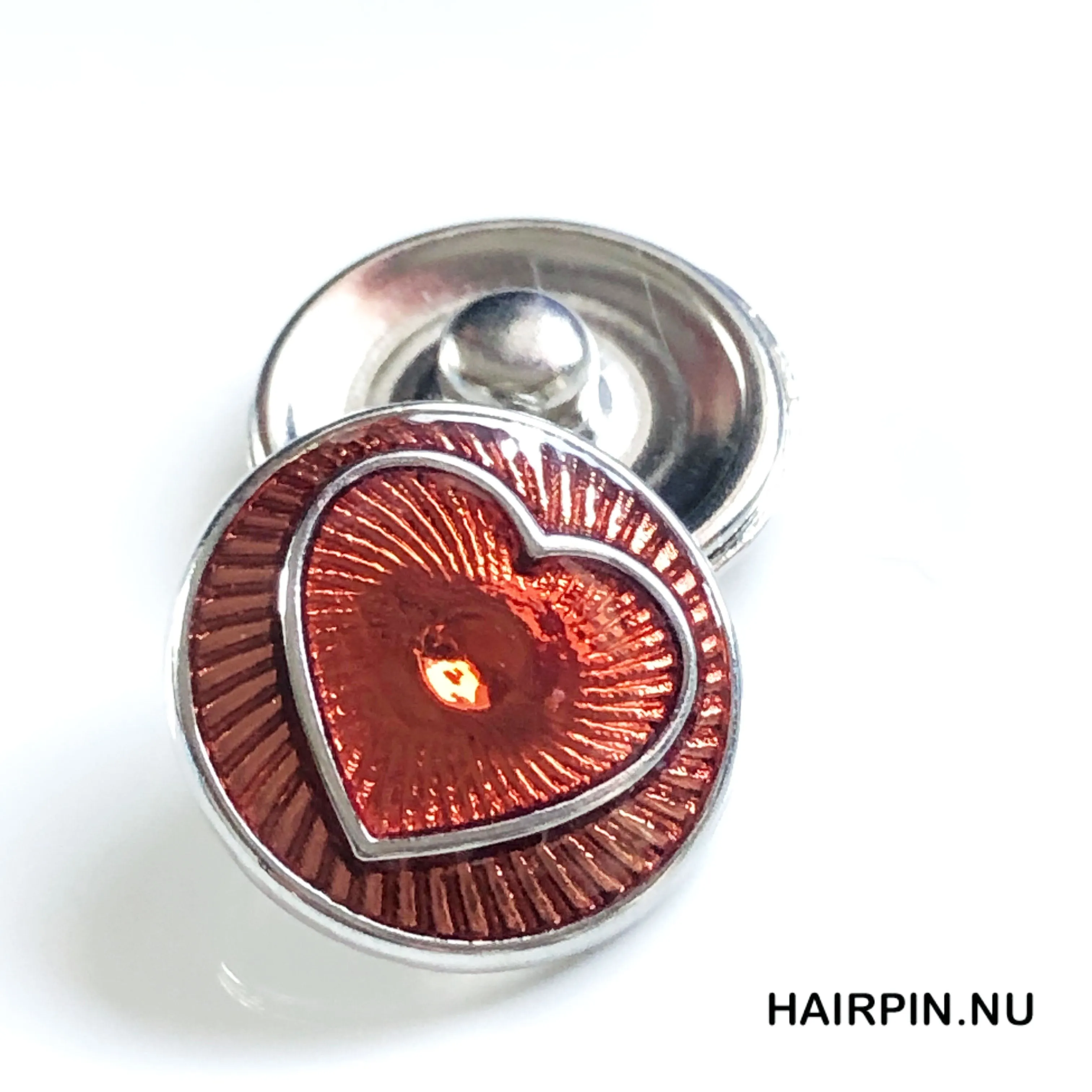 Metal  Hairpin click / chunk  button 069