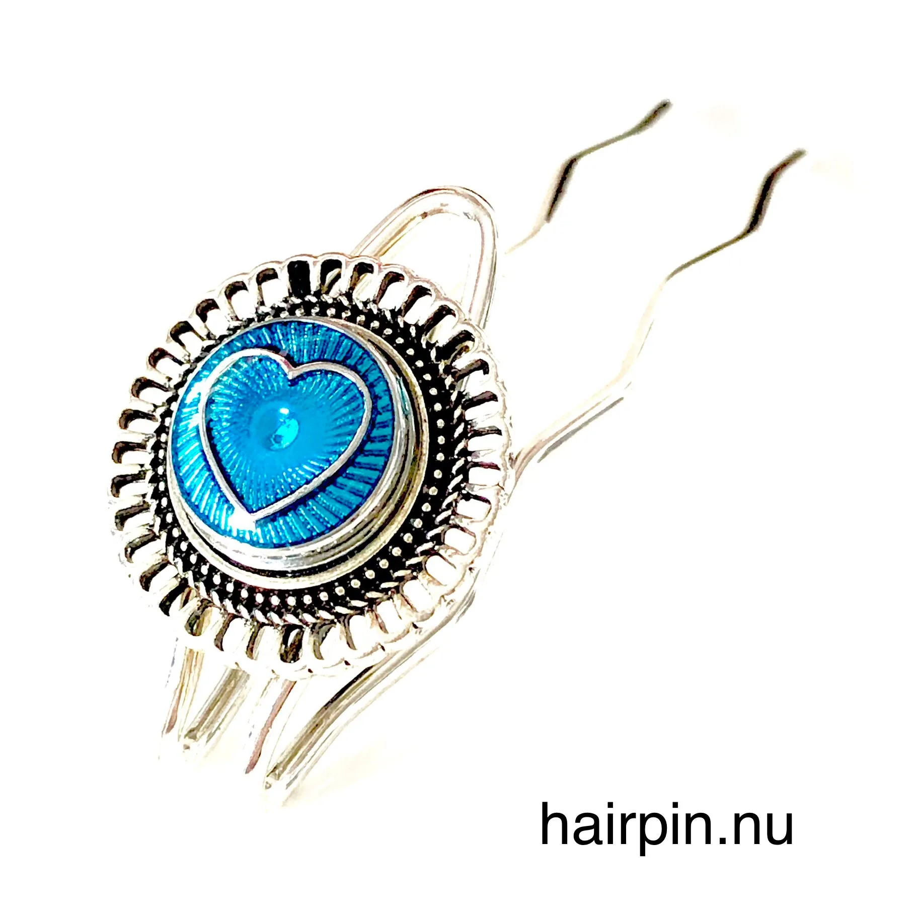 Metal  Hairpin click / chunk  button 069