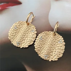 Meteorite Statement Hoop Drop Earrings