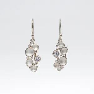 NEW! Sea Foam Drop Earrings with Zircon by Sarah Richardson