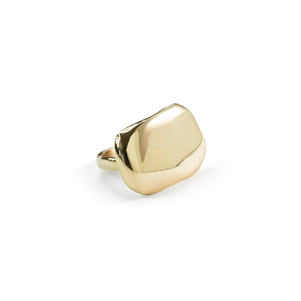 Plateau Ring - 14k Gold