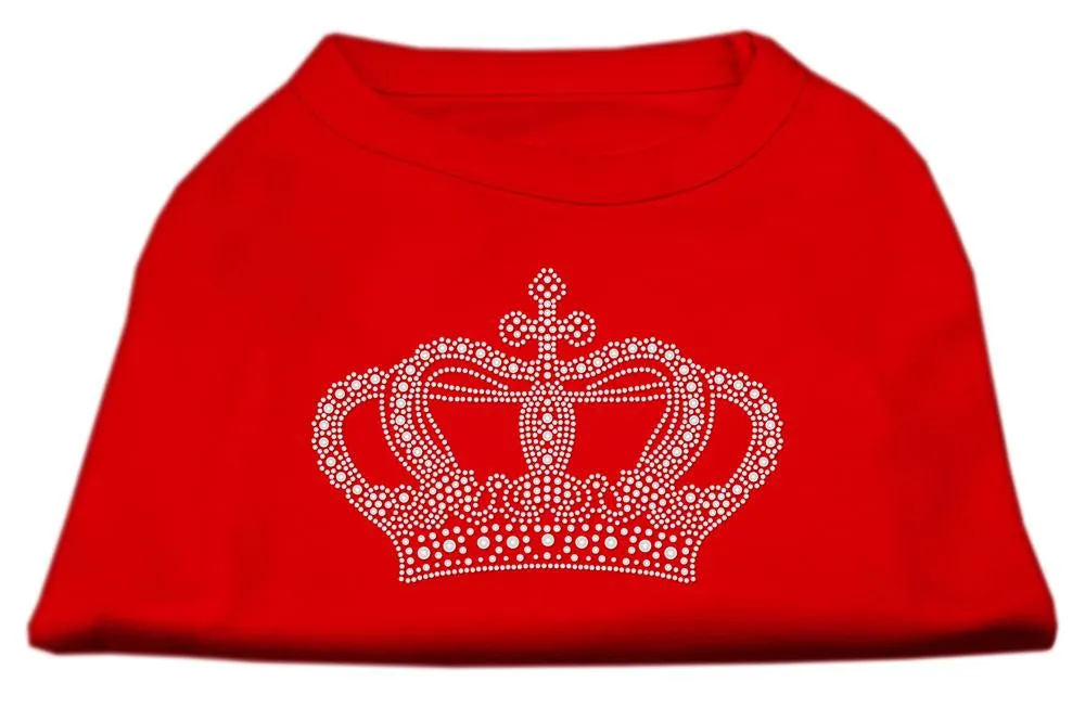 Rhinestone Crown Shirts Red XS (8)