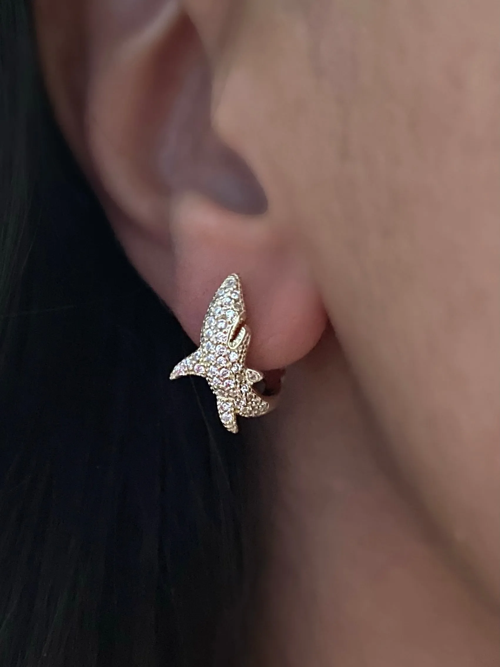 Shark earrings