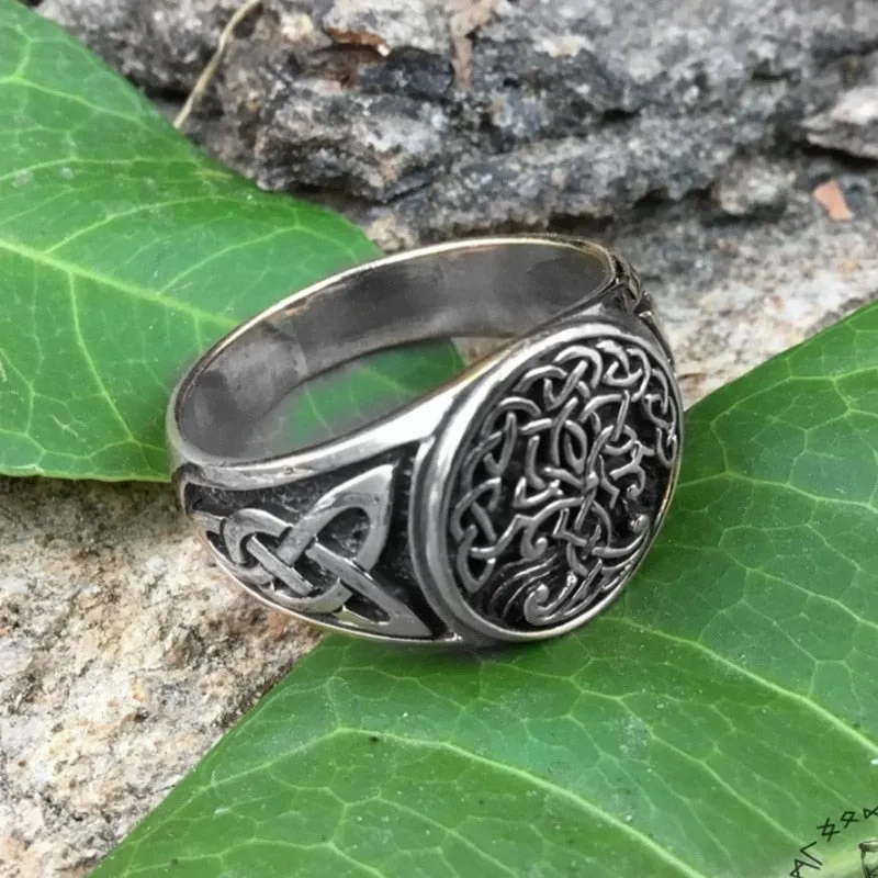 Viking Tree of Life Symbol Totem Ring