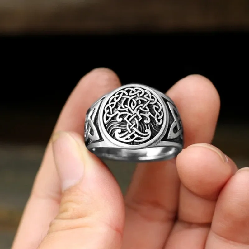 Viking Tree of Life Symbol Totem Ring