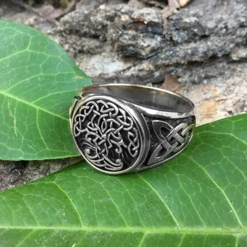 Viking Tree of Life Symbol Totem Ring