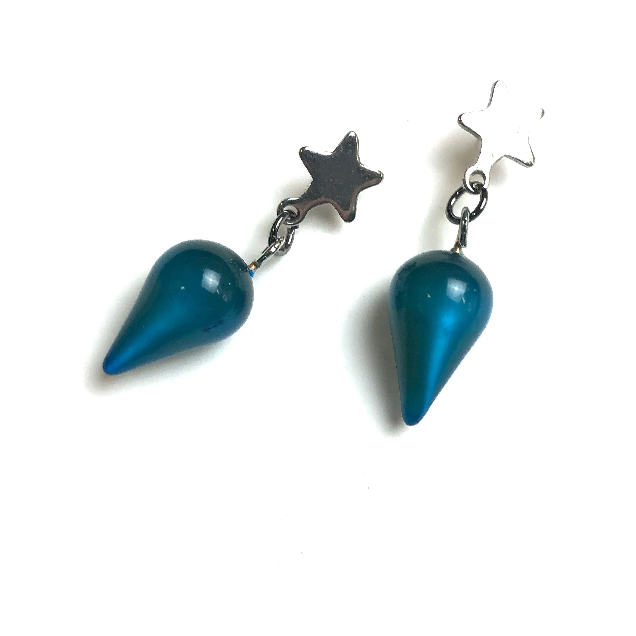 Zircon Moonglow StarSpike Earrings