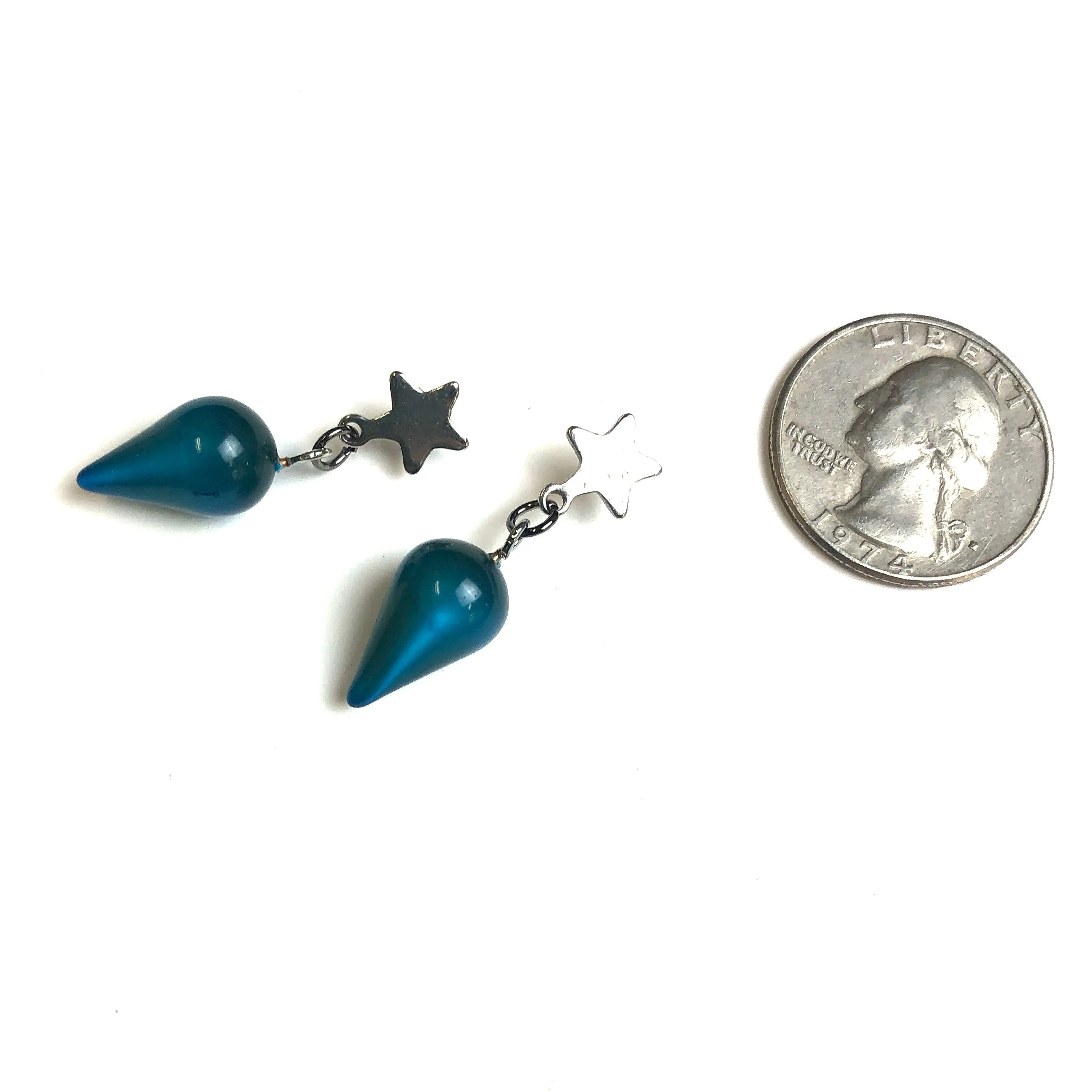 Zircon Moonglow StarSpike Earrings